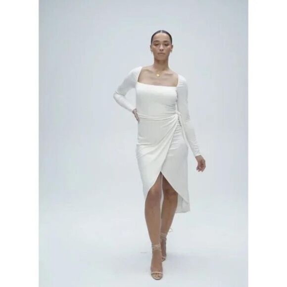 Wilfred Dresses & Skirts - Wilfred Aritzia Saturn Long Sleeve‎ Wrap Dress NEW